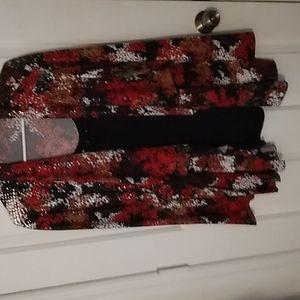 Sag Harbor 2fer open front cardigan 2x